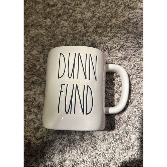 Rae Dunn Other - Rae Dunn "Dunn Fund" White Ceramic Mug